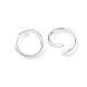 Messing Open Ringe springen(KK-G604-08S-04)-2