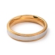 Two Tone 201 Stainless Steel Plain Band Ring for Women(RJEW-I089-10GP)-2