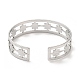 304 Stainless Steel Star Open Cuff Bangles(BJEW-L682-026P)-2