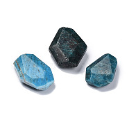 Natural Apatite Beads, No Hole/Undrilled, Faceted, Nuggets, 20.5~27.5x13~21x6~7mm(G-F747-02D)