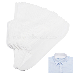 200Pcs Non-Woven Fabric Disposable Neck Collar Sweat Pads, Collar Shirt Protector, Absorbent Collar Liners Pads, White, 288x67x0.6mm(AJEW-WA0001-81B)