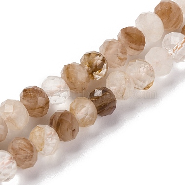 Rondelle Ferruginous Quartz Beads