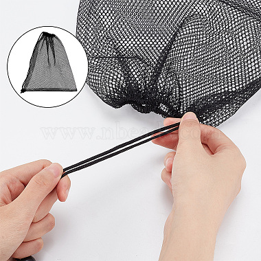 Polyester Mesh Drawstring Storage Bags(ABAG-WH0044-49C)-3