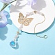 Butterfly Brass Pendant Decorations(HJEW-TA00131-01)-2