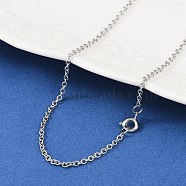 316 Surgical Stainless Steel Cable Chain Necklaces, with Brass Spring Ring Clasps, Stainless Steel Color, 20 inch(50.8cm)(X-NJEW-JN01047-03)