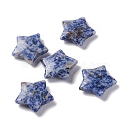 Natural Blue Spot Jasper Beads, No Hole/Undrilled Beads, Star, 29.5x31~31.5x7~8mm(G-E574-01H)