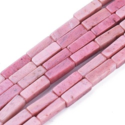 Natural Rhodonite Beads Strands, Cuboid, 13x4x4mm, Hole: 0.8mm, about 29pcs/strand, 15.35 inch(39cm)(X-G-F247-35)