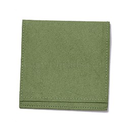 Microfiber Gift Packing Pouches, Jewlery Pouch, Dark Olive Green, 15.5x8.3x0.1cm(ABAG-Z001-01H)