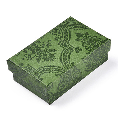 Flower Printed Cardboard Jewelry Boxes(CBOX-T006-10A)-2