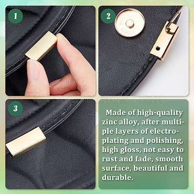 WADORN 16Pcs 16 Style Zinc Alloy Bag Decorative Edge Buckles(FIND-WR0005-62)-3