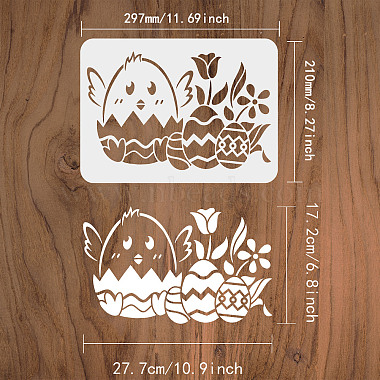 Large Plastic Reusable Drawing Painting Stencils Templates(DIY-WH0202-492)-2