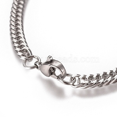 Bracelets chaîne cubaine à maillons pour hommes(BJEW-E369-15C)-2