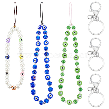 Mixed Color Lampwork Mobile Straps