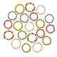 30Pcs 6 Colors Round Glass Seed Beaded Finger Rings(RJEW-SZ0001-01)-7