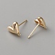 Brass Studs Earring Findings(KK-WH0109-13G)-2