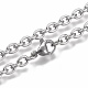 304 Stainless Steel Cable Chain Necklaces(NJEW-H203-01P)-1