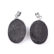 Electroplate Natural Druzy Geode Agate Pendants(G-S344-60A-01)-2