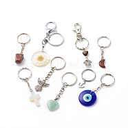 Fashionable Pendant Keychain, Vary in Materials and Colors, Platinum, 4.2~9.8cm(KEYC-JKC00376)