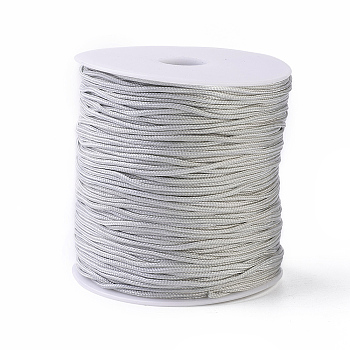 Polyester Thread, Light Grey, 1.5mm, about 153.1 yards(140m)/roll