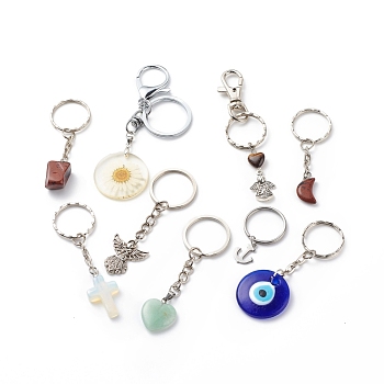Fashionable Pendant Keychain, Vary in Materials and Colors, Platinum, 4.2~9.8cm