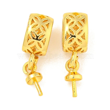 Real 18K Gold Plated Brass Ice Pick Pinch Bails