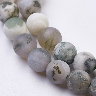 Natural Tree Agate Bead Strands(G-J376-11F-8mm)-3