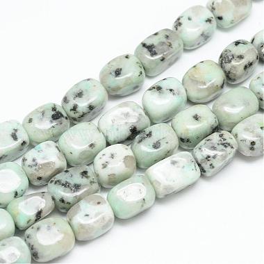 15mm Cuboid Sesame Jasper Beads