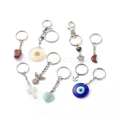 Mixed Shapes Mixed Material Keychain