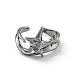 Star Zinc Alloy Open Cuff Ring(RJEW-Z048-01B-03)-2