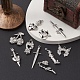 10Pcs 10 Style Halloween Theme Rack Plating Alloy Pendants(FIND-YW0003-84)-5