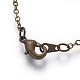Brass Cable Chain Necklaces(NJEW-SW028-26inch-AB)-2