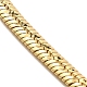 Rack Plating Brass Herringbone Chain Necklace(BJEW-D058-01G)-2