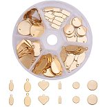 Golden Mixed Shapes Stainless Steel Charms(STAS-PH0018-27G)