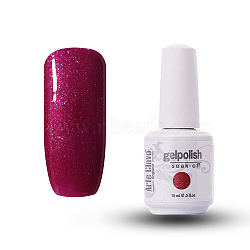 15ml Special Nail Gel, for Nail Art Stamping Print, Varnish Manicure Starter Kit, Medium Violet Red, Bottle: 34x80mm(MRMJ-P006-D048)