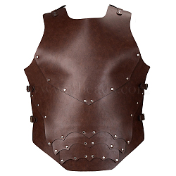 PU Leather Armour, Retro Style Viking for Men Boys Stage Show Cosplay, Coconut Brown, 578x500x2mm(AJEW-WH20010-15)