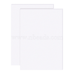 Silicone Single Side Board, with Adhesive Back, Rectangle, White, 30x21x0.15cm(AJEW-BC0006-18)