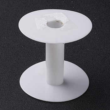 (Defective Closeout Sale), Plastic Spools, Wheel, White, 9x8cm, Hole: 2.2cm