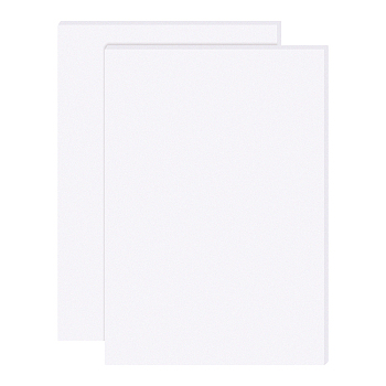 Silicone Single Side Board, with Adhesive Back, Rectangle, White, 30x21x0.15cm