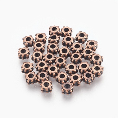 4mm Cuboid Alloy Beads