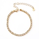 Brass Rhinestone Strass Chain Bracelets(X-BJEW-JB06002)-1