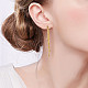 SHEGRACE 925 Sterling Silver Dangle Stud Earrings(JE529C)-5