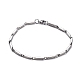 Unisex 201 Stainless Steel Bar Link Chain Bracelets(BJEW-L637-35B-P)-1