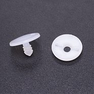 Plastic Doll Craft Articulation, Stuffed Toy Articulation, with Washers, White, 30x19mm(KY-WH0030-40D)