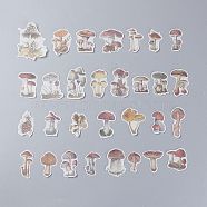 Sealing Stickers, Label Paster Picture Stickers, for Scrapbooking, Kid DIY Arts Crafts, Album, Mushroom Pattern, 8.1x7.5cm, 60pcs/set(DIY-B008-04G)