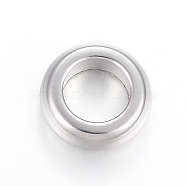 304 Stainless Steel Spacer Beads, Flat Round, Stainless Steel Color, 9x3mm, Hole: 5mm(STAS-E425-057P)