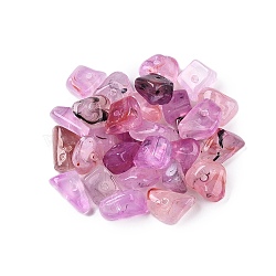 Transparent Acrylic Beads, Mixed Shapes, Plum, 7~10x6.5~10.5x4~5.5mm, Hole: 1.2mm, about 2200pcs/500g(OACR-N137-46C)