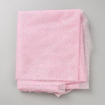 Polyester Silver Point Fabric, Clothes Bag Accessories, Pink, 1000x1500x0.3mm