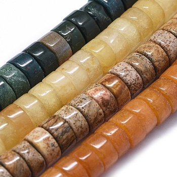 Natural Gemstone Beads Strands, Column, 9~10x5mm, Hole: 1.2mm, about 78pcs/strand, 15.7 inch(40cm)