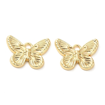 Acrylic Pendants, Butterfly, Golden, 12x15.5x2mm, Hole: 1.6mm