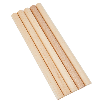 Half Round Wood Sticks, for Modeling DIY Hobby Crafts Woodworking, BurlyWood, 30x2x0.95cm